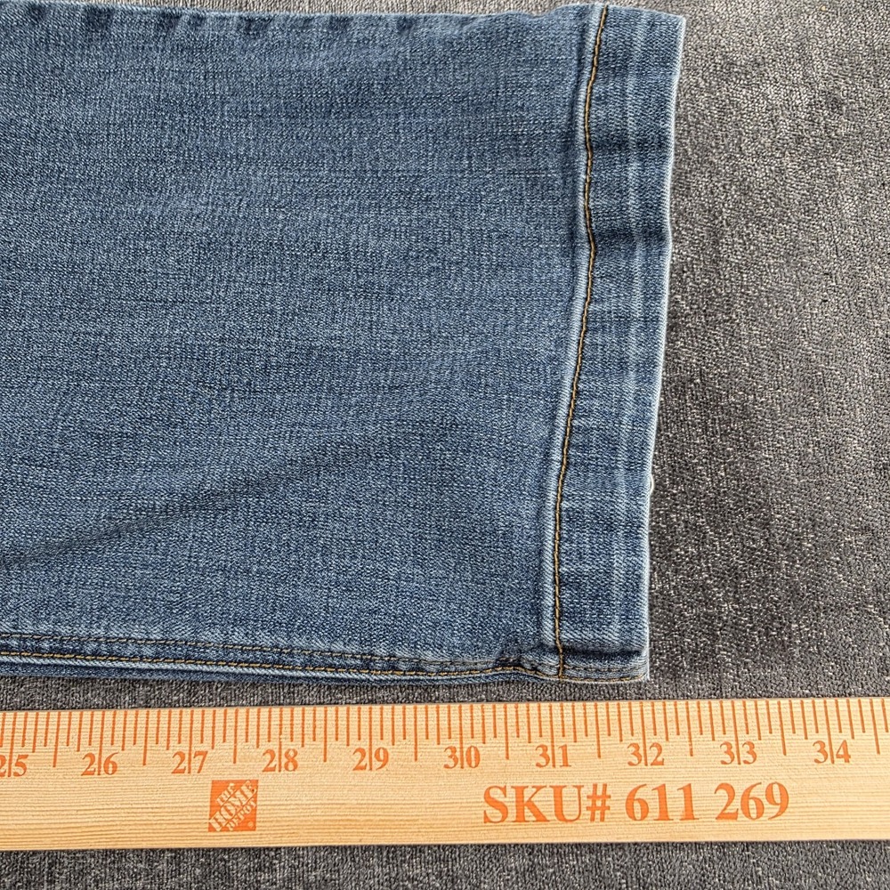 Prana‎ Jeans Straight Leg Men's 35x32 Blue Denim Medium Wash Organic Cotton Prep - Picture 3 of 15